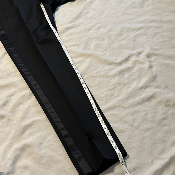 Tom Ford Tuxedo Pants Black Wool Flat Front Formal Sz 34x32 - Picture 7 of 13